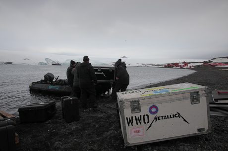 Metallica gear delivered to Antarctica