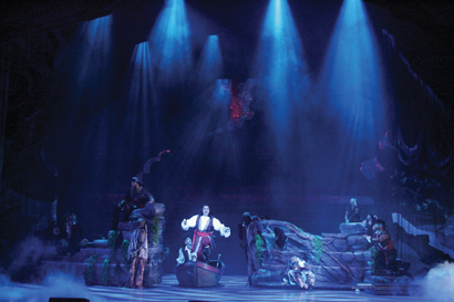 Peter Pan with lighting from PCE