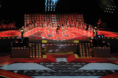Super Bowl XLVI Halftime Show featuring Madonna, photo by Brad Duns