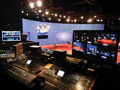 The second of three debates between Barack Obama and Mitt Romney was staged Oct. 16 at Hofstra University in Hempstead, NY. Photo courtesy of Yamaha