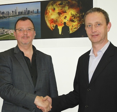 Global Immersion's Martin Howe and Electrosonic's Jim Bowie