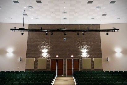 New hoist at Burlington Country Library.