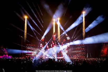 Luan Santana in concert. Photo: Bruno Polengo