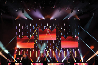 Train performs with VL gear provided by LMG Touring
