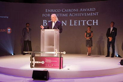 2013 Knight of Illumination Awards winners will be announced Oct. 6. Pictured here, last year's ceremony, which honored Bryan Leitch with the Enrico Caironi Award for Lifetime Recognition