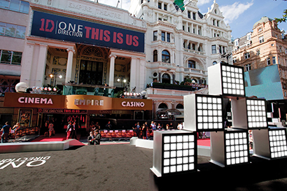 Launch for One Direction’s Concert Film Lit with Martin Rush Fixtures