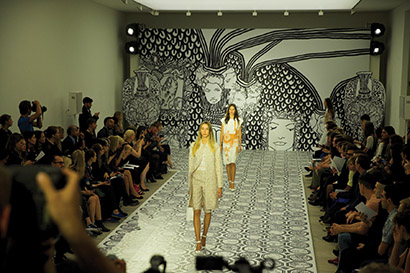 Event featuring Jasper Conran fashions at the Saatchi Gallery lit with Robe fixtures