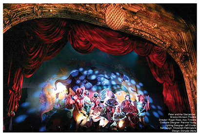 Scenic designer Donyale Werle relies on the Rose Brand Discount Store for reusable theatrical fabrics. Pictured here, the design for Peter and the Starcatcher on Broadway.