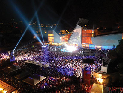 Mariano De Tassis used Clay Paky gear for the grand opening for the MUSE in Trento, Italy