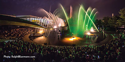 tarm Showlasers at the Autostadt theme park, summer 2013. Photo by Ralph Larmann