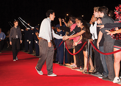 World Premiere Events (WPE) and WorldStage supported a red-carpet event honoring 100 student volunteers at Vista High School
