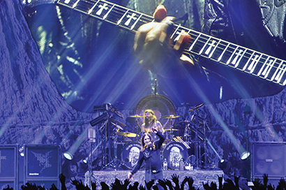 Black Sabbath tour photo by Steve Moles courtesy Philips Vari-Lite