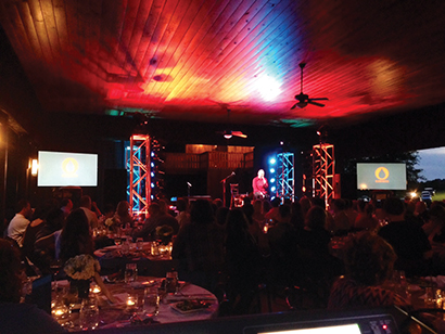 Nashville's Blood:Water charity helped raise awareness for clean water and HIV/AIDS. Bandit Lites supported the event.