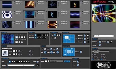a screenshot of ArKaos MediaMaster