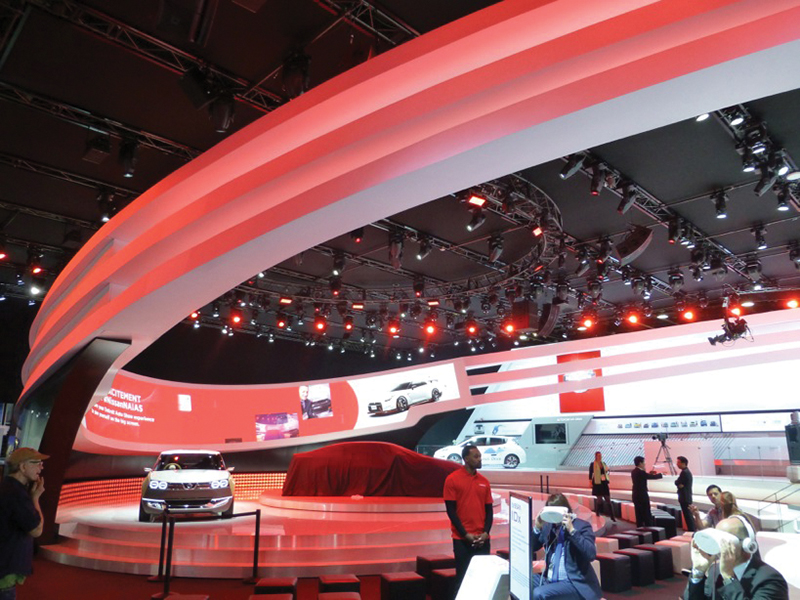 Detroit Auto Show Lit with 1,400+ Martin Fixtures