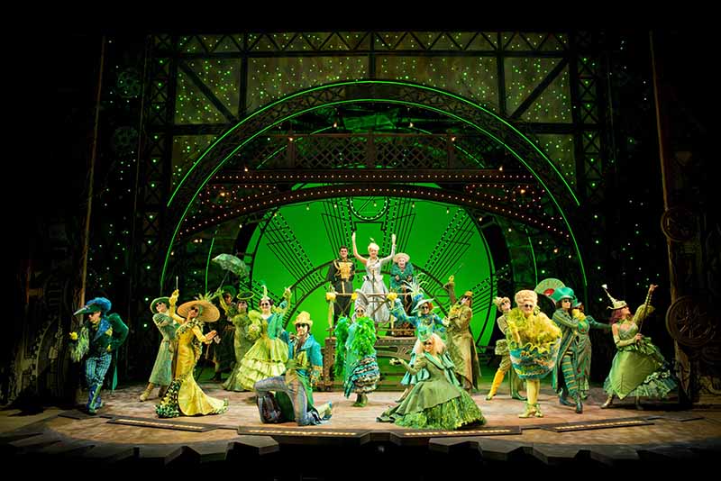 Wicked production photo by Matt Crockett