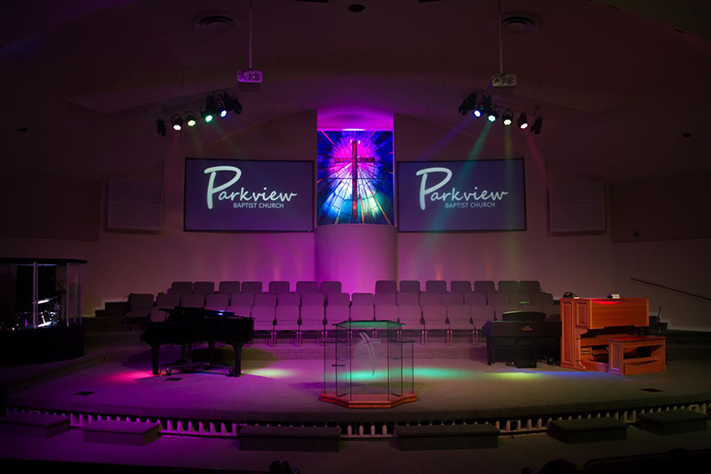 Parkview Baptist Church Equipped with Elation Fixtures