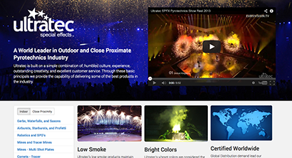 Ultratec Special Effects Launches New Pyro Website