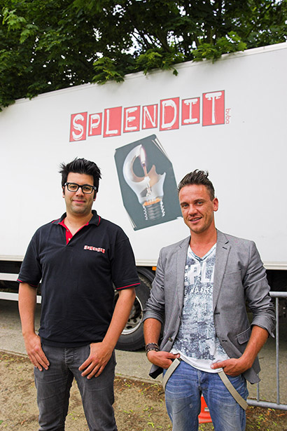 Splendit’s Marijn Broeckaert on the left with Controllux’s Bram de Clerck. Photo by Loise Stickland