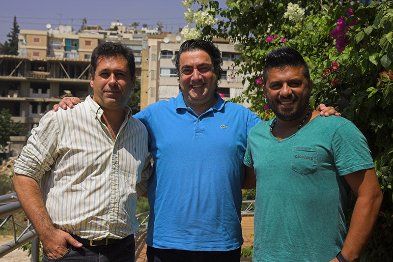 From left, Elie Battah (general manager, Robe Middle East Trading LLC), Roger Bakhos (owner, La Production) and Elie Harfouche (chief technician, La Production)