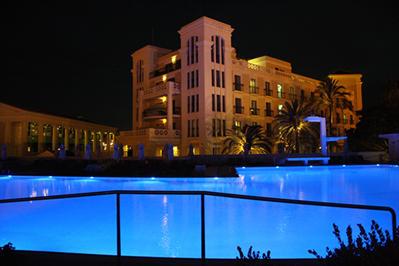 Pool Lighting at Spanish Resort Controlled with LightMouse LM 5