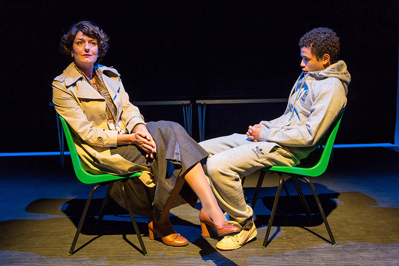 Pictured here, “The Wolf From the Door” at Royal Court Theatre. Photo by Stephen Cummiskey