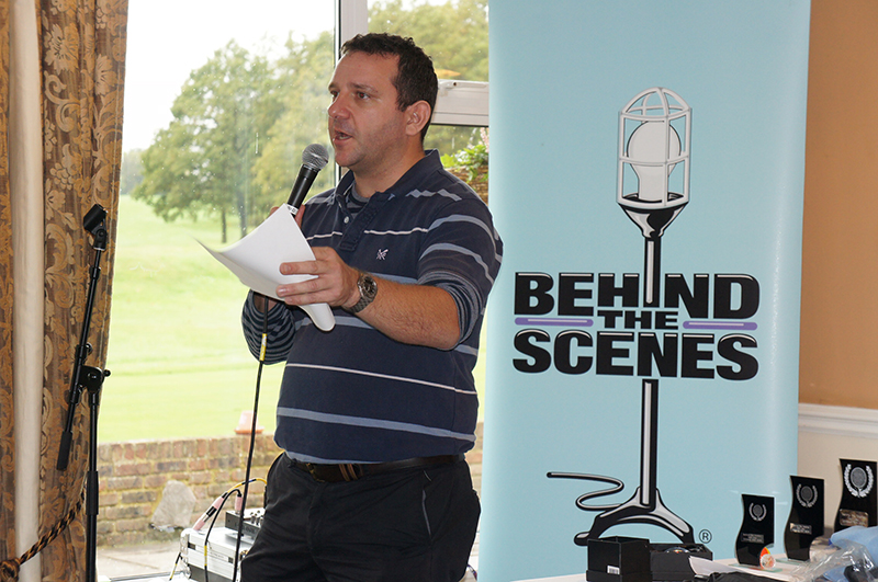 Behind the Scenes UK’s Charity Golf Day Raises $8,818. Pictured here, BTS-UK trustee Lee Dennison.
