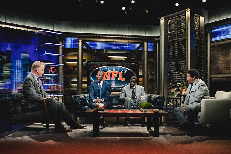 “Inside the NFL”, which airs on Showtime and The NFL Network, upgraded its studio this year. WorldStage provided a lighting assist.