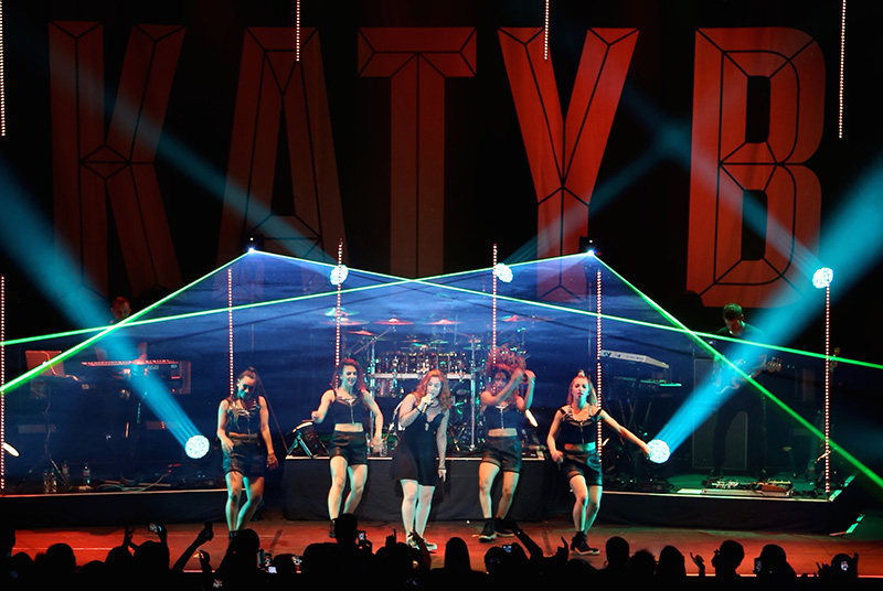 Katy B UK tour floor package controlled by Avolites Sapphire Touch