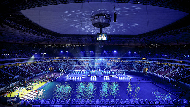 Indoor Windsurfing World Cup Competition Lights Up with SGM SixPack LED Fixtures