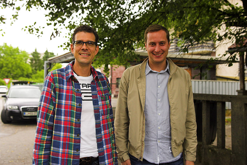 Event Lighting of Slovenia Adding Pointes to Robe Inventory. Pictured here are, from left, Event Lighting’s Jernej Gustin and Dean Karov of MK Light Sound.