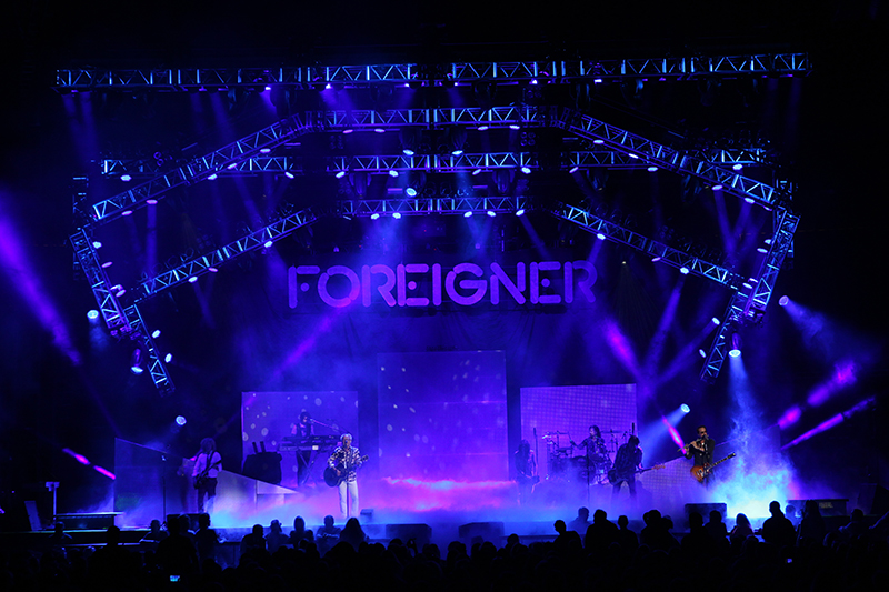 LD Cosmo Wilson Uses 64 GLP X4s for Foreigner Show