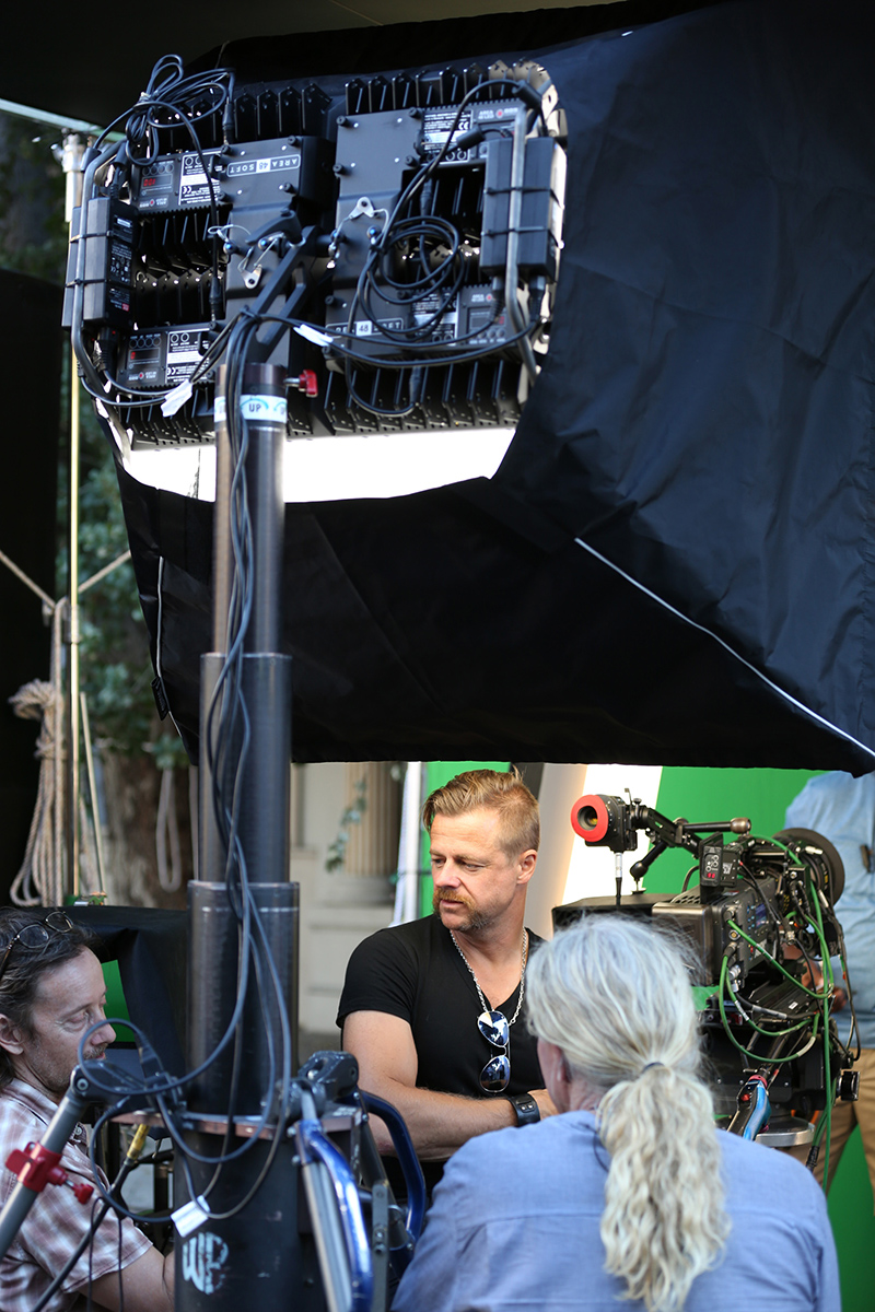 Par Ekberg shot a Coldplay music video using BBS Area 48 LED interchangeable remote phosphor soft lights
