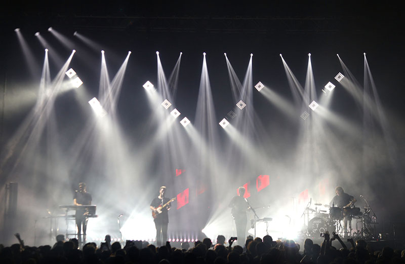 LD Jeremy Lechterman Specifies Robe Fixtures for Alt-J Tour. Photo by Heather Busch