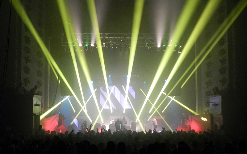 Killswtich Engage Monsters Mash shows lit with Chauvet Professional LED screens, moving lights and RGBA foggers