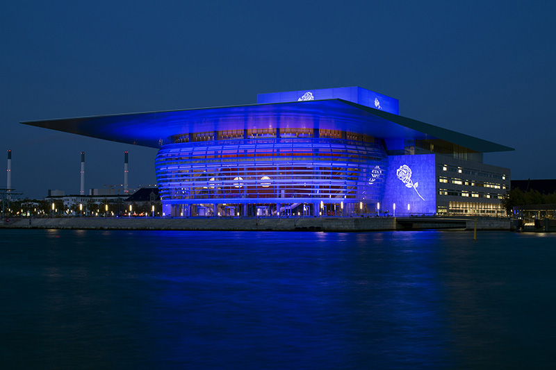 The Royal Danish Opera House Lights Up with SGM P-5 Fixtures. Photo by Aleksandar K