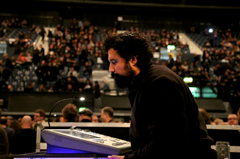 Preferring to control the show on the fly, Motorhead's LD Caio Bertti has been using a Sapphire Touch console from Avolites