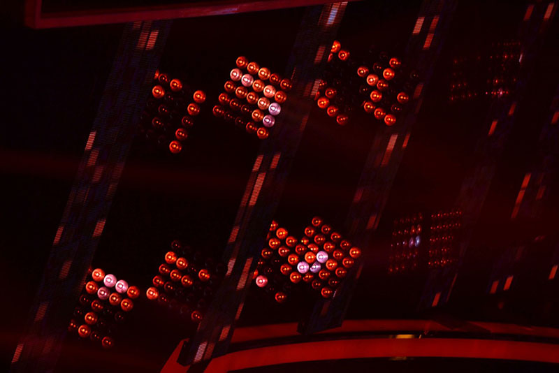Ayrton MagicPanel-R and MagicBlade-R fixtures illuminate Hungary’s Rising Stars. (c) Light Design Kft