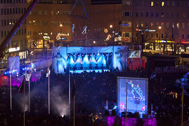 SGM G-Spots for special effects in the IBU World Championships Biathlon opening ceremony (c) Janne Laukkanen