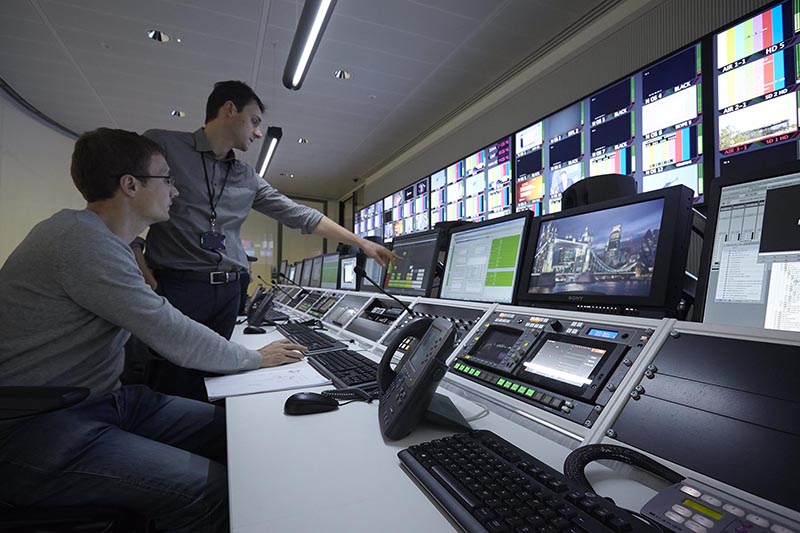 Al Jazeera London broadcast studio