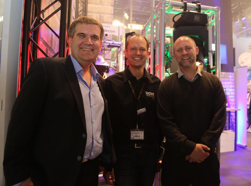 Pictured here, from left, are Rainer Weggen, Christian Pies (Cast sales manager) and Grant Bales-Smith.