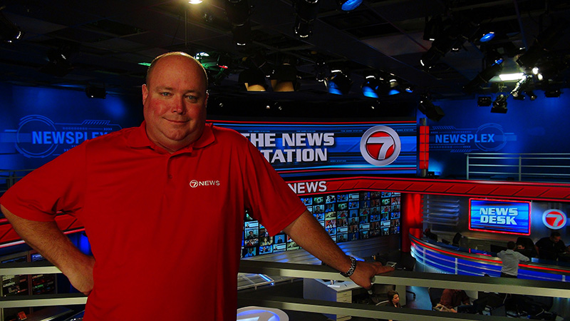 Midtown Video of Miami supplies the Chauvet Professional PVP S5 panels from Chauvet Professional at the WSVN News Station