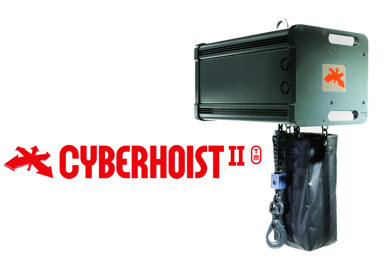 CyberHoist II is the new generation of world's first intelligent, variable speed chain hoist specifically designed for medium to heavy-duty, worldwide touring and large-scale events.