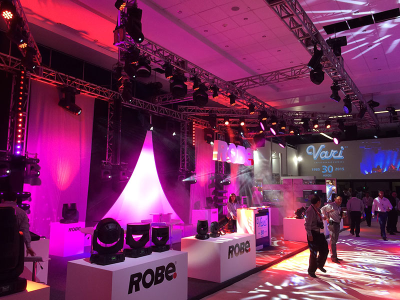 Robe's BMFL Spots, miniPointes and LEDBeam 1000s are all new to the Latin American market
