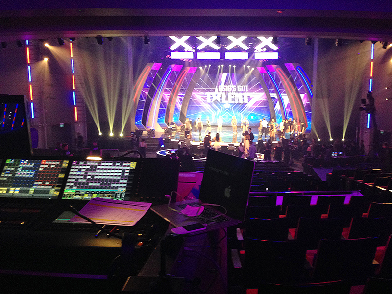 The set of 'Asia's Got Talent' inside AXN TV network studios