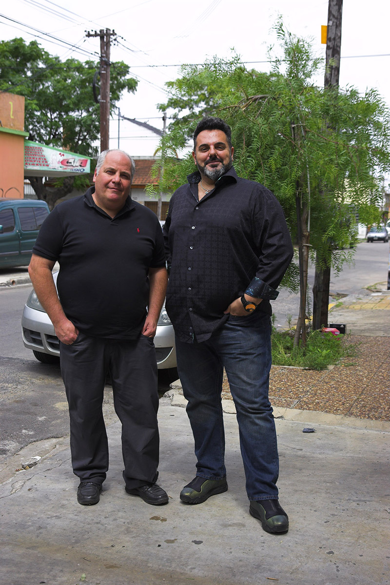 OffRamp’s José Luis López on the left, with Daniel Lema from Robe’s Argentinian distributor, TSD Group.