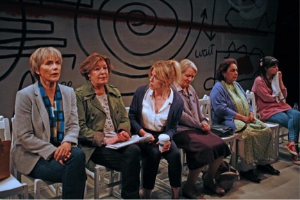 As Good a Time As Any, written and directed by Peter Gill, set and costumes by Bruce McLean, lighting by Hartley T A Kemp, produced by The Print Room at the Coronet, photo by Nobby Clark