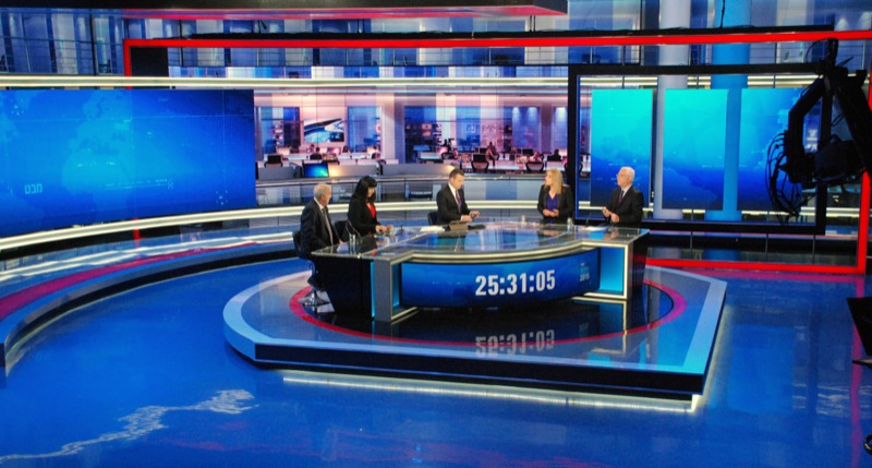 Israeli Channel 1 studio set
