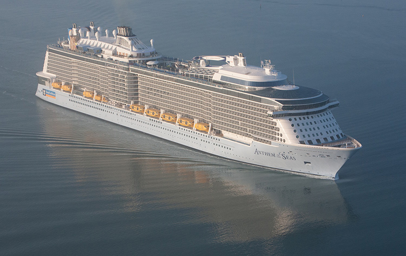 As a sister-ship to Quantum of the Seas, Anthem of the Seas boasts the same lighting and video package template