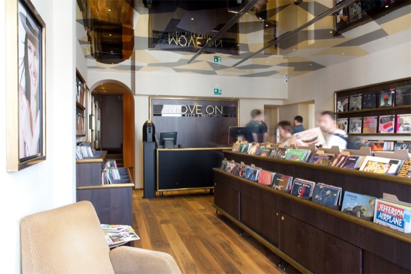 Move On is a record store on the top level and a pub on the bottom